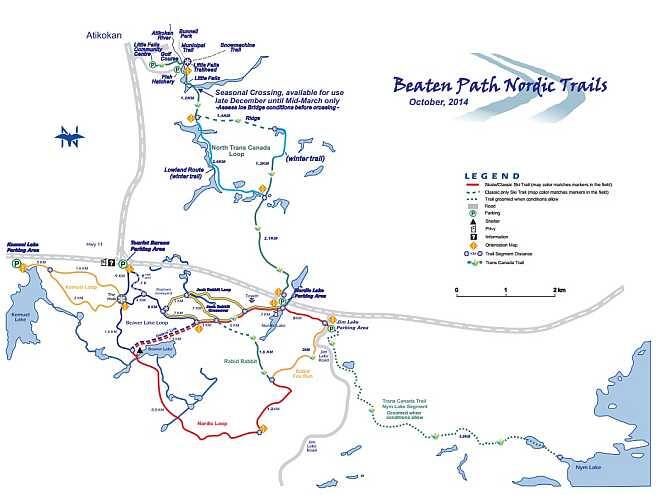 beaten path trail map