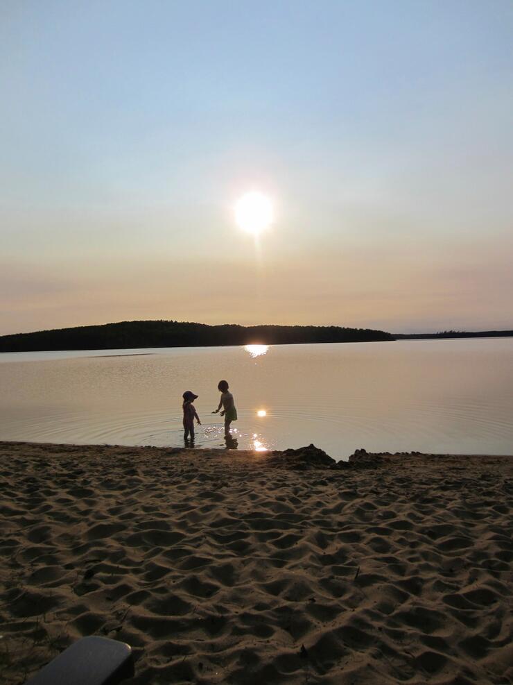 dusk swim