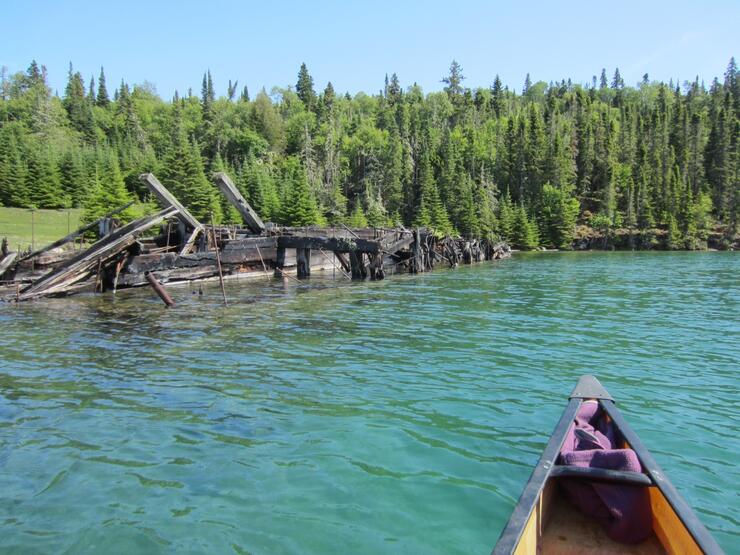 wood barge