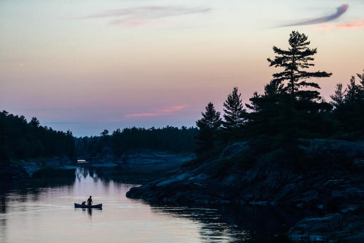 Fishing heaven awaits on the French River. Walleye, smallmouth bass, and northern pike are just a few of the fish species that are found in the river. Photo: Colin Field