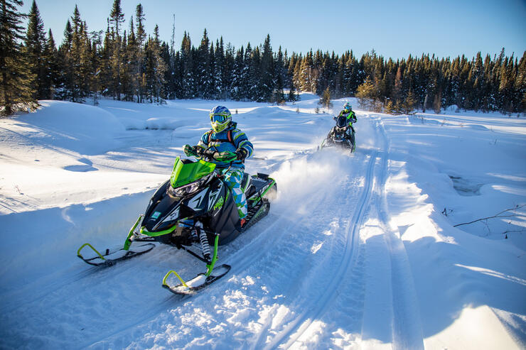 snowmobiling