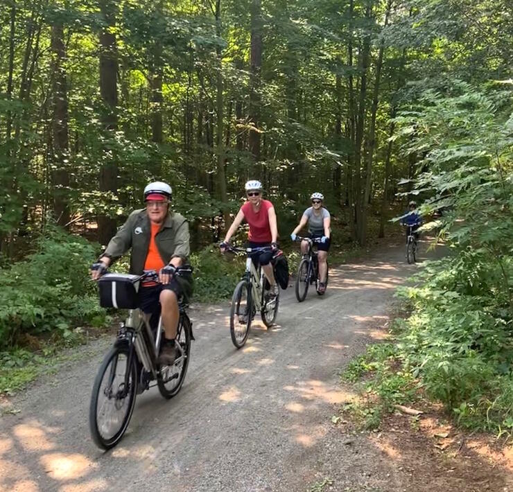 A great way to ride longer distances. Photo: Ontario By Bike 