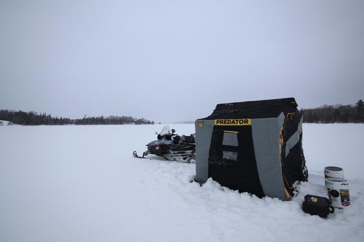 A%20portable%20shelter%20is%20nice%20ot%20have%20on%20the%20the%20cold%20days Ice Fishing Tips for Walleye