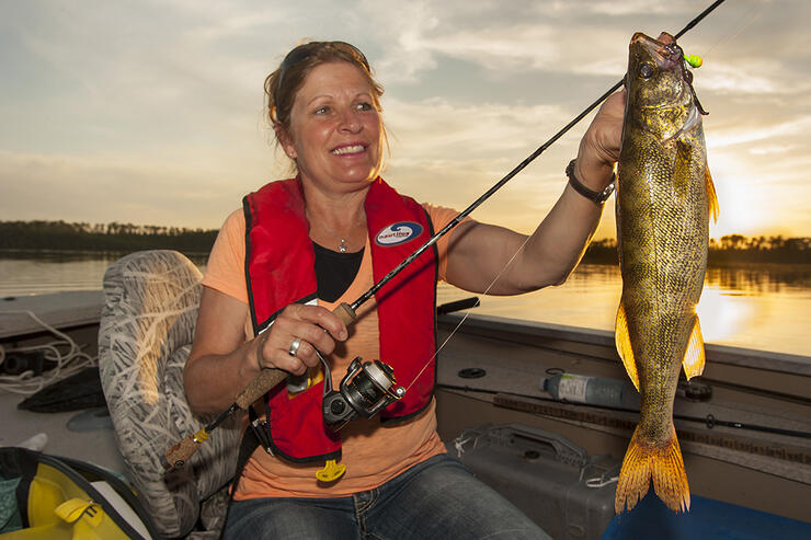 Francine with a walleye