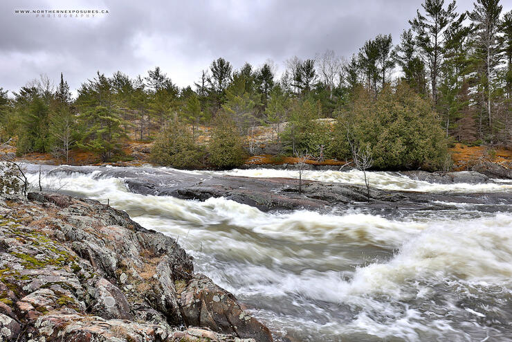 Whitewater rapids on Serpent River, near Elliot Lake