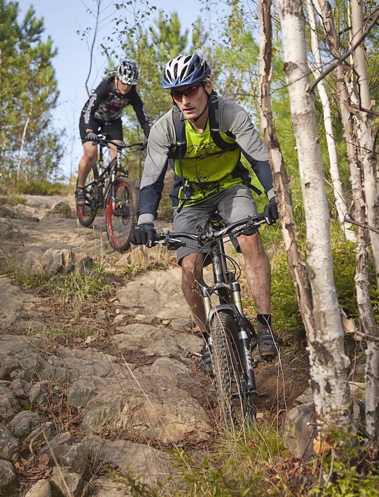 Challenge yourself on Sudburyâ€™s incredible mountain biking trails. Source: ImageOntario