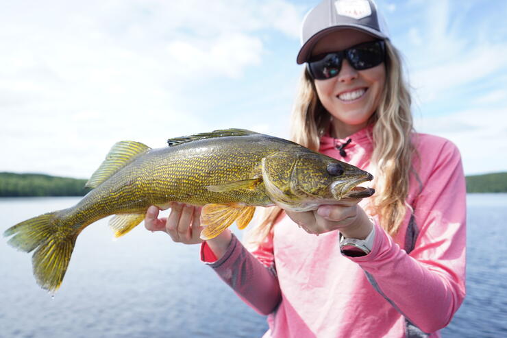 women fishing in Ontario