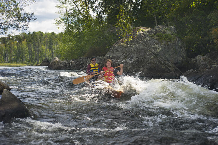 canoeing rapids