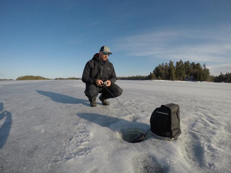 Working the Water Column for Winter Lakers - Northeastern Ontario