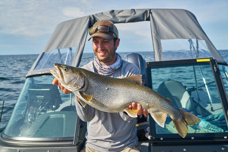 Quickly Locating and Catching Big Lake Trout from Shore 