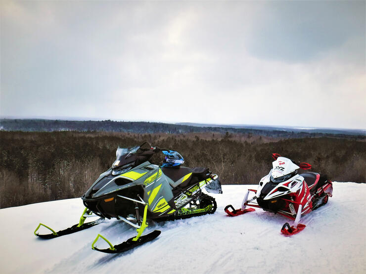 Great view from Bonfield Snowmobile Club trails