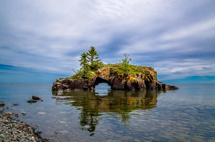 circle tour of lake superior map