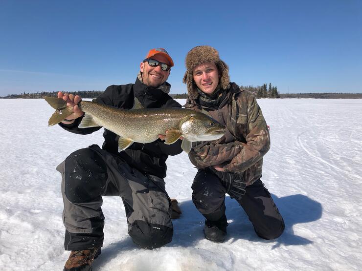 DIY Ice Fishing Rod Build (Build and Catch) 