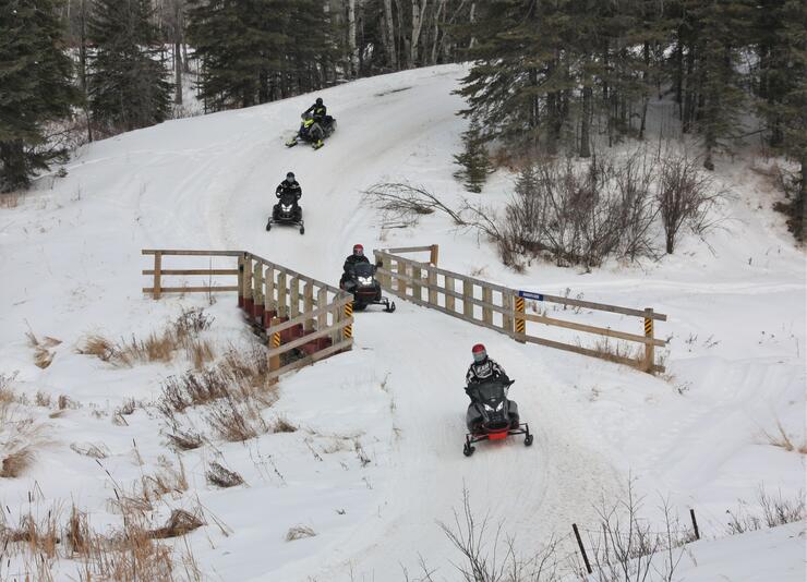 Snowmobiling the NWOSTA Loop in Northwest Ontario