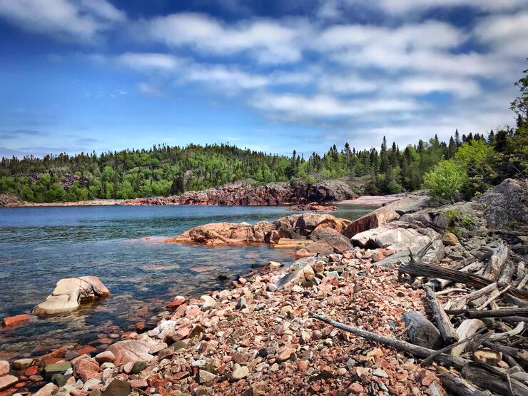 Casque Isles Trail Pictographs - Lake Superior Circle Tour