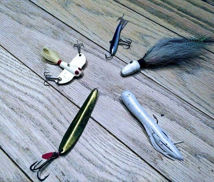 Lake Trout Tube Baits, 6 Fishing Tube Jig Baits for Mackinaw (GLOW)