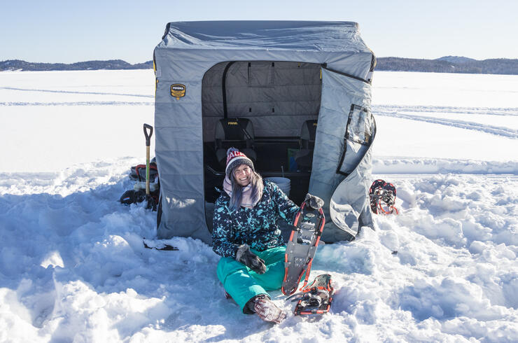 My Super Portable Ontario Style Hut with Mods  Ice fishing shack plans,  Ice shanty, Ice fishing shanty