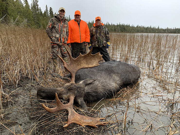 Kevin with Moose