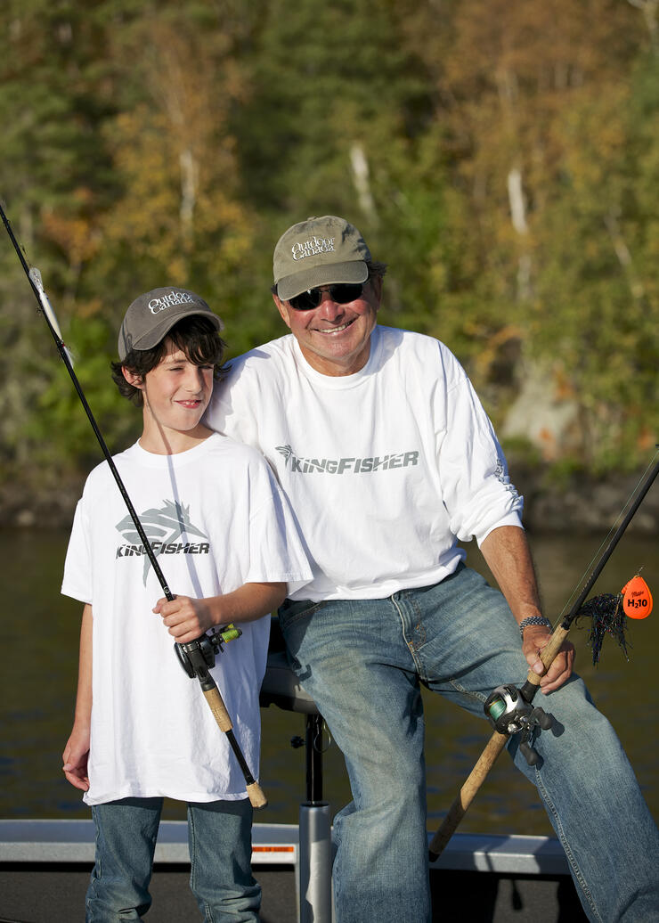 grandson fishing