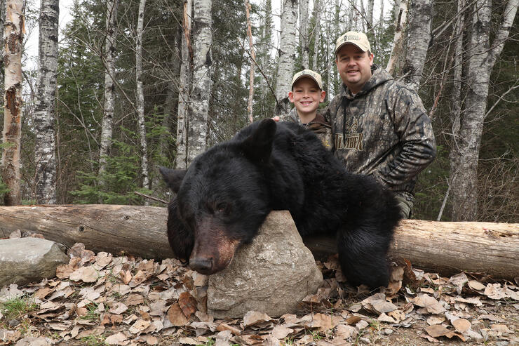 Kaden and Keith with Kadens bear