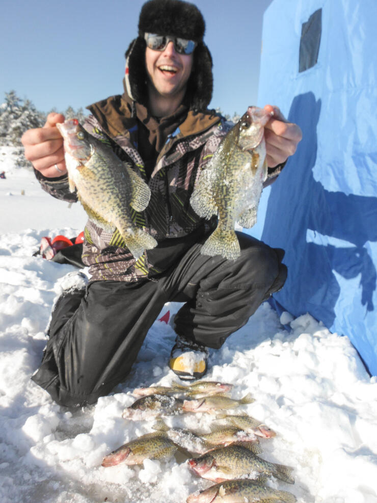 Ice Fishing for Crappie and Bluegill