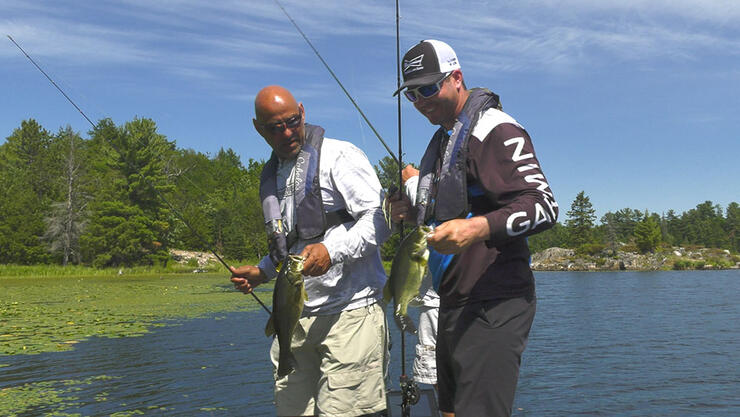 anglers fishing walleye