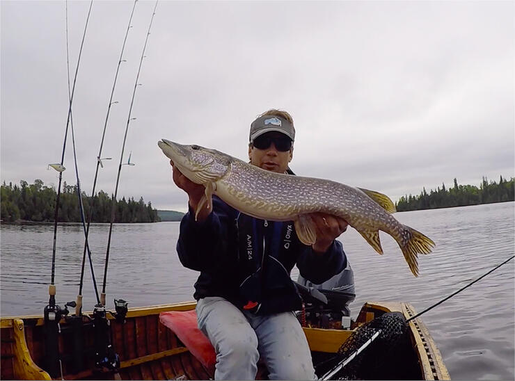 Northern Pike fishing at Mar Mac Lodge