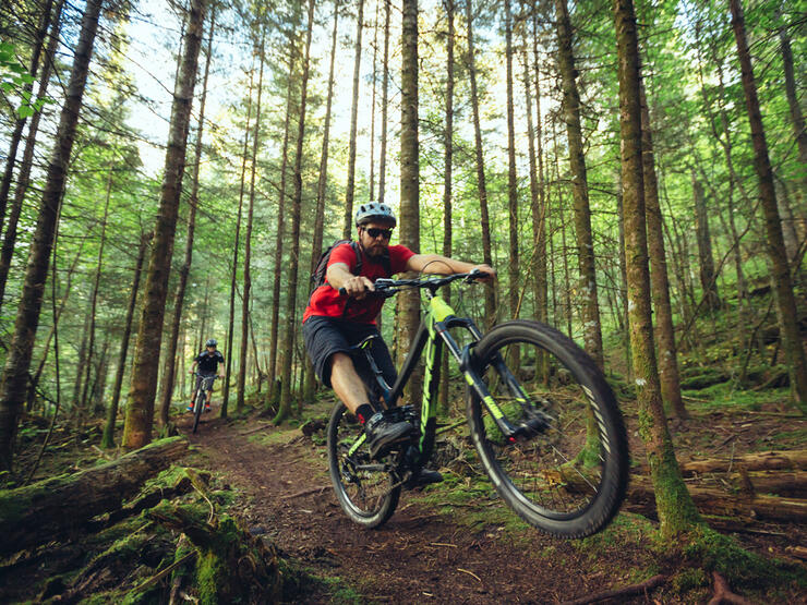 Mountain biking at Shuniah Mines