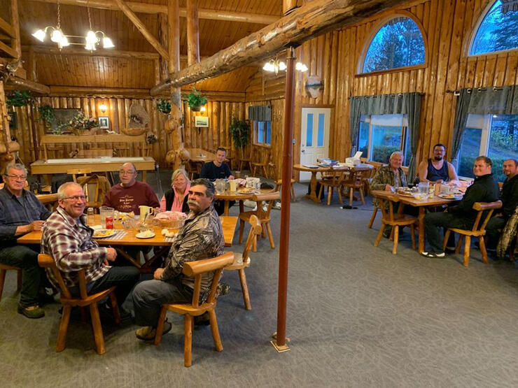Dining Room of Pine Portage Lodge