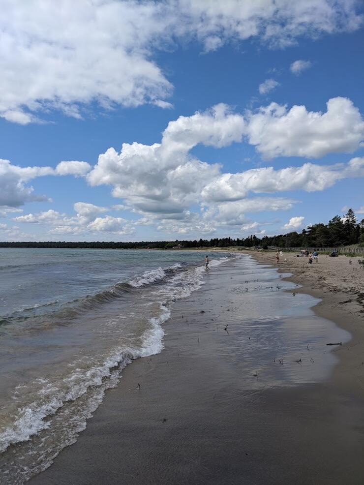 People on a beach