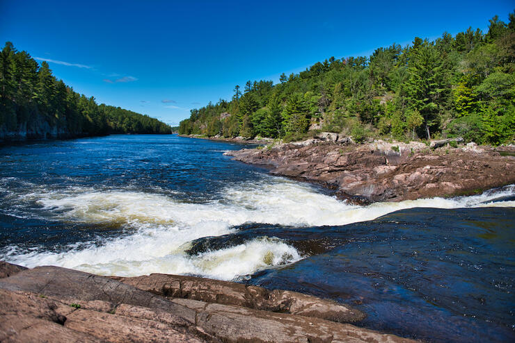 whitewater at Recollet Falls Trail