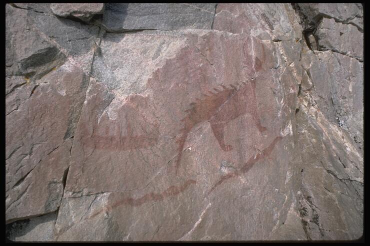 Agawa Rock pictographs 