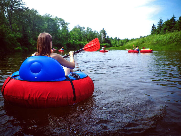 Tubing on the Vermillion with Chillinâ€™ N Tubing.
