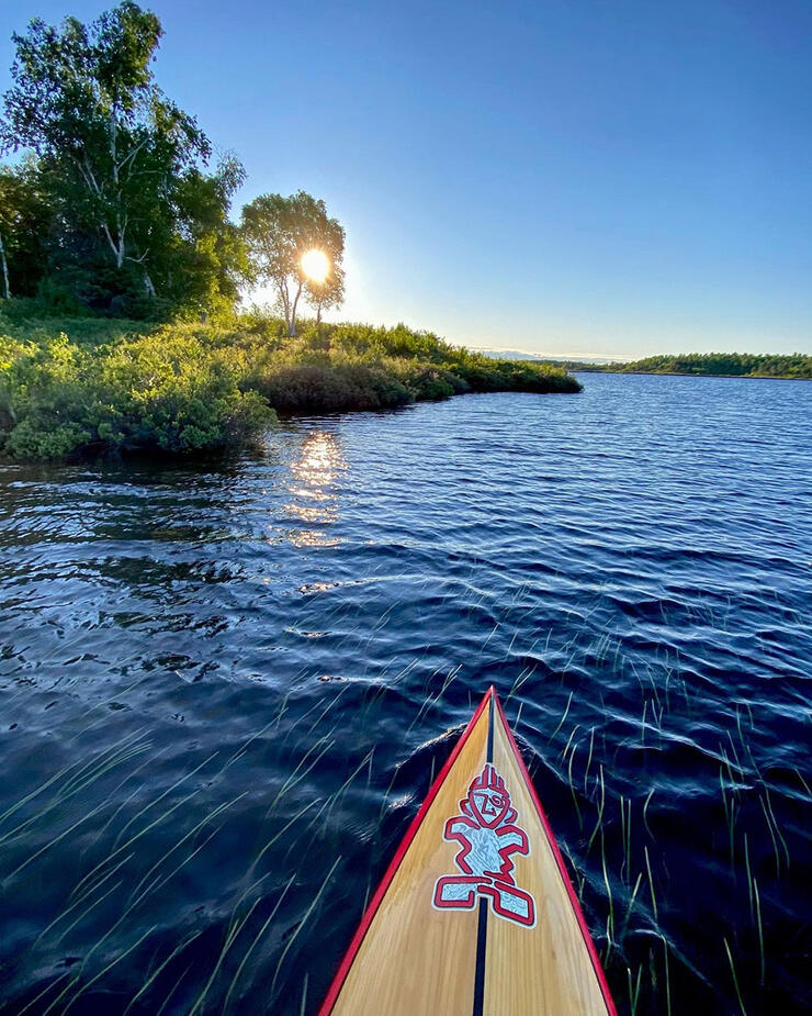 Paddling in the Lake Laurentian Conservation Area