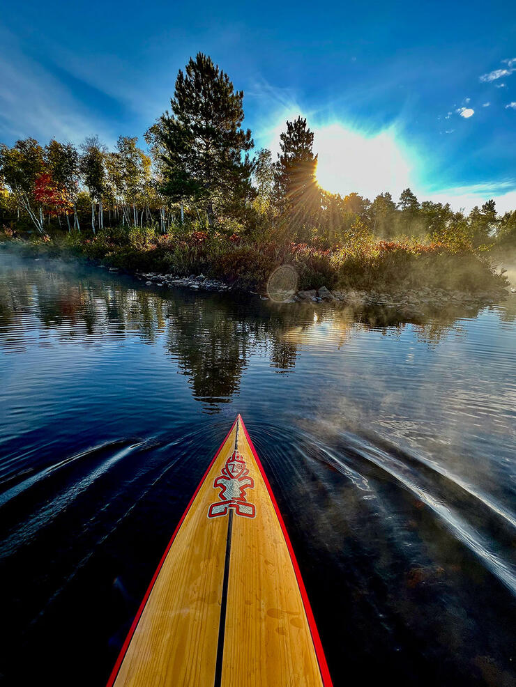 Paddling in the Lake Laurentian Conservation Area