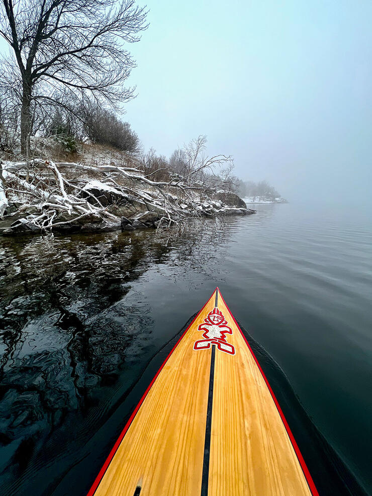 Paddling in the Lake Laurentian Conservation Area