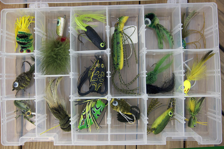 Bass Popper Frog, Fly Fishing Equipment