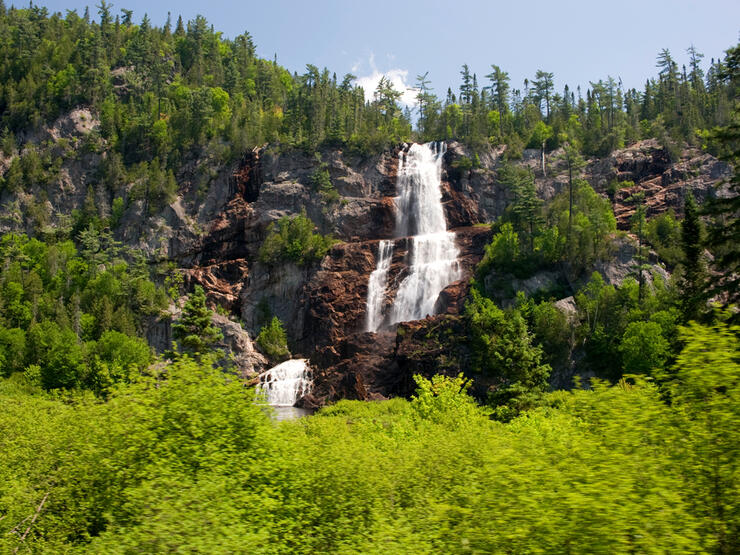 Bridal Veil Falls, in Agawa Canyon Park
