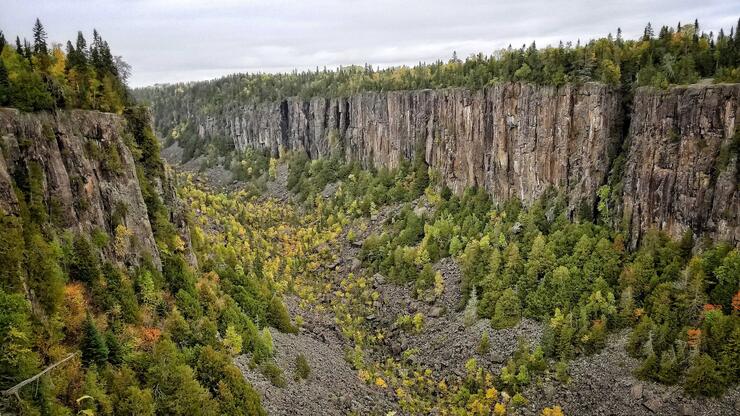 The incredible Ouimet Canyon has to be seen in real life.