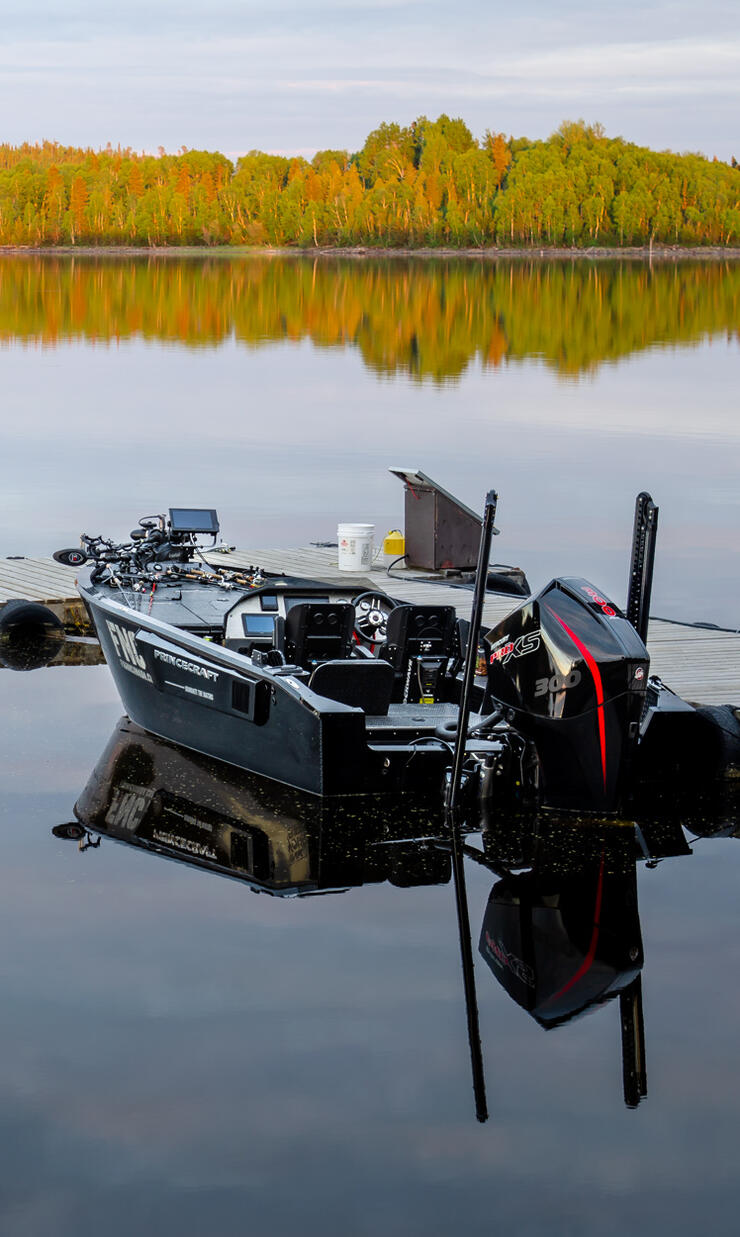 Lac Seul Outpost Camp Boats