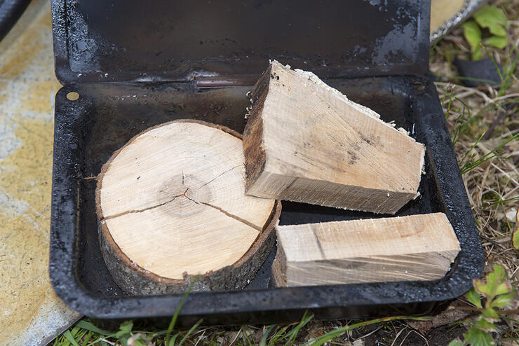 Chunks of Hardwood