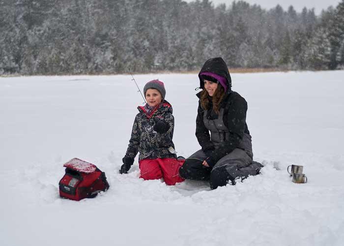 ice fishing for ontario perch