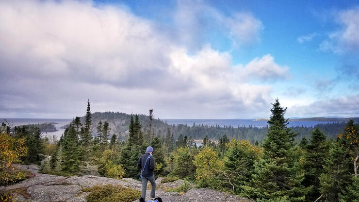 Beautiuful view at Pukaskwa National Park in Northwest Ontario