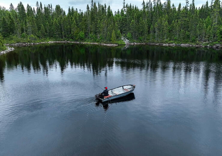 drone footage of boat