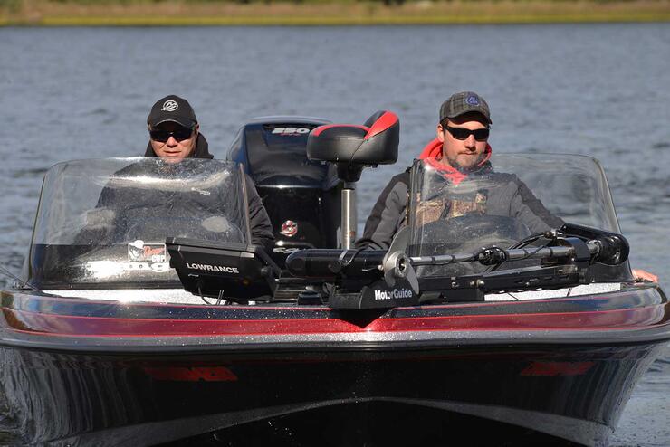 anglers in a boat