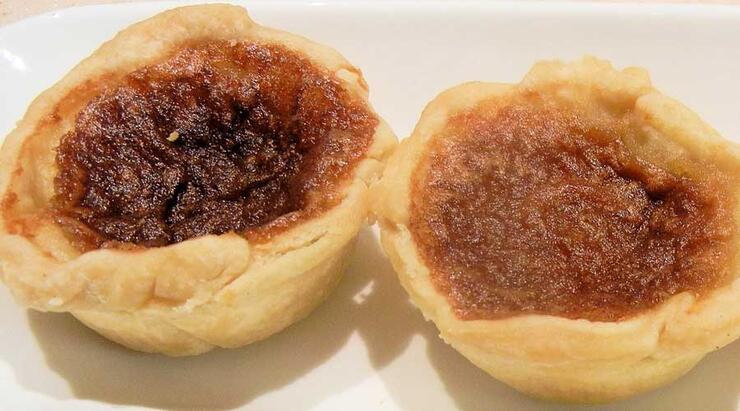 two butter tarts
