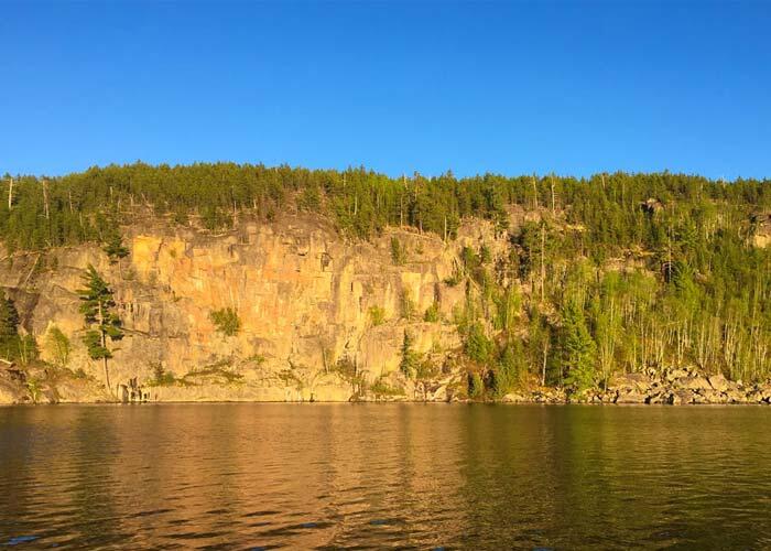 cliffs at sunset northwest ontario