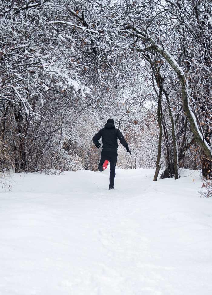 man running on whitefish island sault ste marie