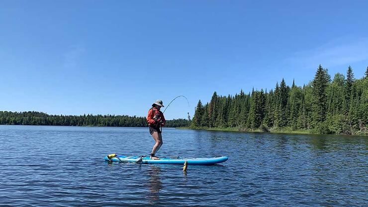 SUP angler esnagi lake