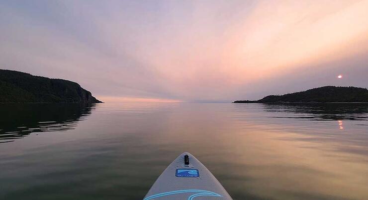 sup old woman bay lake superior